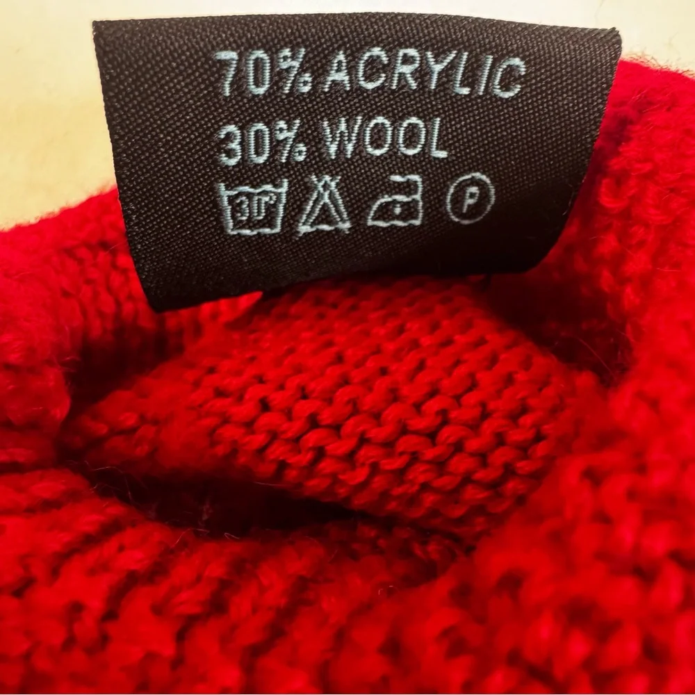 Reindeer Red Knit Dog Sweater